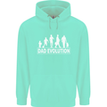 Dad Evolution Fathers Day Mens 80% Cotton Hoodie Peppermint