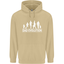 Dad Evolution Fathers Day Mens 80% Cotton Hoodie Sand