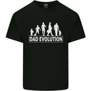 Dad Evolution Fathers Day Mens Cotton T-Shirt Tee Top Black