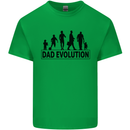 Dad Evolution Fathers Day Mens Cotton T-Shirt Tee Top Irish Green