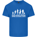 Dad Evolution Fathers Day Mens Cotton T-Shirt Tee Top Royal Blue