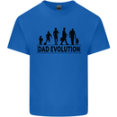 Dad Evolution Fathers Day Mens Cotton T-Shirt Tee Top Royal Blue