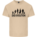 Dad Evolution Fathers Day Mens Cotton T-Shirt Tee Top Sand