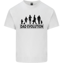Dad Evolution Fathers Day Mens Cotton T-Shirt Tee Top White