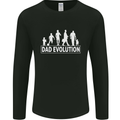 Dad Evolution Fathers Day Mens Long Sleeve T-Shirt Black
