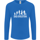 Dad Evolution Fathers Day Mens Long Sleeve T-Shirt Royal Blue