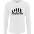 Dad Evolution Fathers Day Mens Long Sleeve T-Shirt White