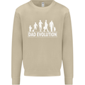 Dad Evolution Fathers Day Mens Sweatshirt Jumper Sand