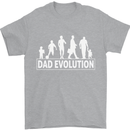 Dad Evolution Fathers Day Mens T-Shirt Cotton Gildan Sports Grey