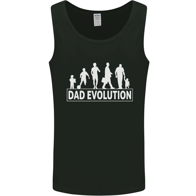 Dad Evolution Fathers Day Mens Vest Tank Top Black