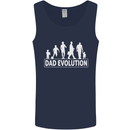 Dad Evolution Fathers Day Mens Vest Tank Top Navy Blue