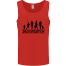 Dad Evolution Fathers Day Mens Vest Tank Top Red