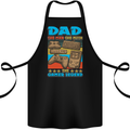Dad Gamer Legend Fathers Day Gaming Funny Cotton Apron 100% Organic Black