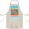 Dad Gamer Legend Fathers Day Gaming Funny Cotton Apron 100% Organic Natural