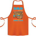 Dad Gamer Legend Fathers Day Gaming Funny Cotton Apron 100% Organic Orange