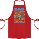 Dad Gamer Legend Fathers Day Gaming Funny Cotton Apron 100% Organic Red