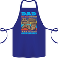 Dad Gamer Legend Fathers Day Gaming Funny Cotton Apron 100% Organic Royal Blue
