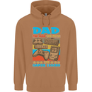Dad Gamer Legend Fathers Day Gaming Funny Mens 80% Cotton Hoodie Caramel Latte