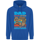 Dad Gamer Legend Fathers Day Gaming Funny Mens 80% Cotton Hoodie Royal Blue