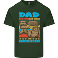 Dad Gamer Legend Fathers Day Gaming Funny Mens Cotton T-Shirt Tee Top Forest Green