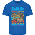 Dad Gamer Legend Fathers Day Gaming Funny Mens Cotton T-Shirt Tee Top Royal Blue