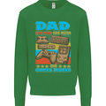 Dad Gamer Legend Fathers Day Gaming Funny Mens Sweatshirt Jumper Irish Green