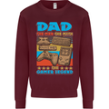 Dad Gamer Legend Fathers Day Gaming Funny Mens Sweatshirt Jumper Maroon