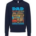 Dad Gamer Legend Fathers Day Gaming Funny Mens Sweatshirt Jumper Navy Blue