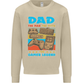 Dad Gamer Legend Fathers Day Gaming Funny Mens Sweatshirt Jumper Sand