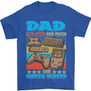 Dad Gamer Legend Fathers Day Gaming Funny Mens T-Shirt Cotton Gildan Royal Blue