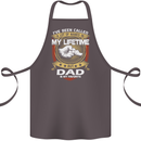 Dad Is My Favourite Funny Fathers Day Cotton Apron 100% Organic Dark Grey