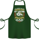 Dad Is My Favourite Funny Fathers Day Cotton Apron 100% Organic Forest Green