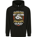 Dad Is My Favourite Funny Fathers Day Mens 80% Cotton Hoodie Black