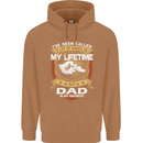 Dad Is My Favourite Funny Fathers Day Mens 80% Cotton Hoodie Caramel Latte