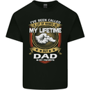 Dad Is My Favourite Funny Fathers Day Mens Cotton T-Shirt Tee Top Black