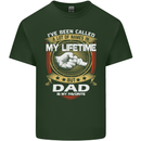 Dad Is My Favourite Funny Fathers Day Mens Cotton T-Shirt Tee Top Forest Green