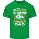 Dad Is My Favourite Funny Fathers Day Mens Cotton T-Shirt Tee Top Irish Green
