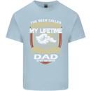Dad Is My Favourite Funny Fathers Day Mens Cotton T-Shirt Tee Top Light Blue