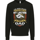 Dad Is My Favourite Funny Fathers Day Mens Sweatshirt Jumper Black