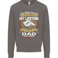 Dad Is My Favourite Funny Fathers Day Mens Sweatshirt Jumper Charcoal