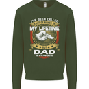 Dad Is My Favourite Funny Fathers Day Mens Sweatshirt Jumper Forest Green