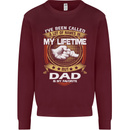 Dad Is My Favourite Funny Fathers Day Mens Sweatshirt Jumper Maroon