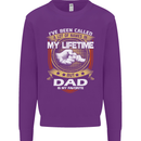 Dad Is My Favourite Funny Fathers Day Mens Sweatshirt Jumper Purple