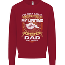 Dad Is My Favourite Funny Fathers Day Mens Sweatshirt Jumper Red