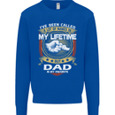 Dad Is My Favourite Funny Fathers Day Mens Sweatshirt Jumper Royal Blue
