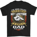 Dad Is My Favourite Funny Fathers Day Mens T-Shirt Cotton Gildan Black