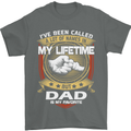 Dad Is My Favourite Funny Fathers Day Mens T-Shirt Cotton Gildan Charcoal