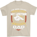 Dad Is My Favourite Funny Fathers Day Mens T-Shirt Cotton Gildan Sand