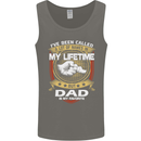 Dad Is My Favourite Funny Fathers Day Mens Vest Tank Top Charcoal
