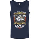 Dad Is My Favourite Funny Fathers Day Mens Vest Tank Top Navy Blue
